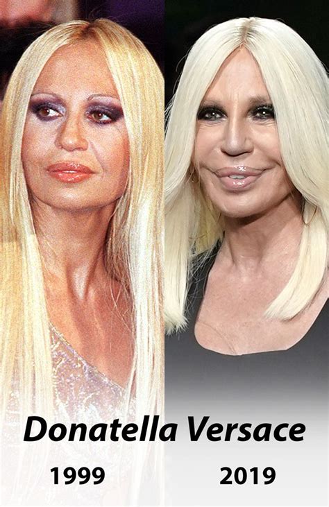 donatella versace ungeschminkt|donatella versace looks like.